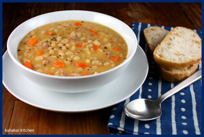 What is the best recipe for navy bean soup?