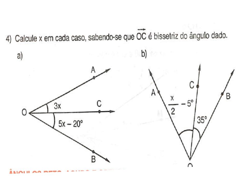 Questões de Concurso de Matemática sobre Ângulos com Gabarito