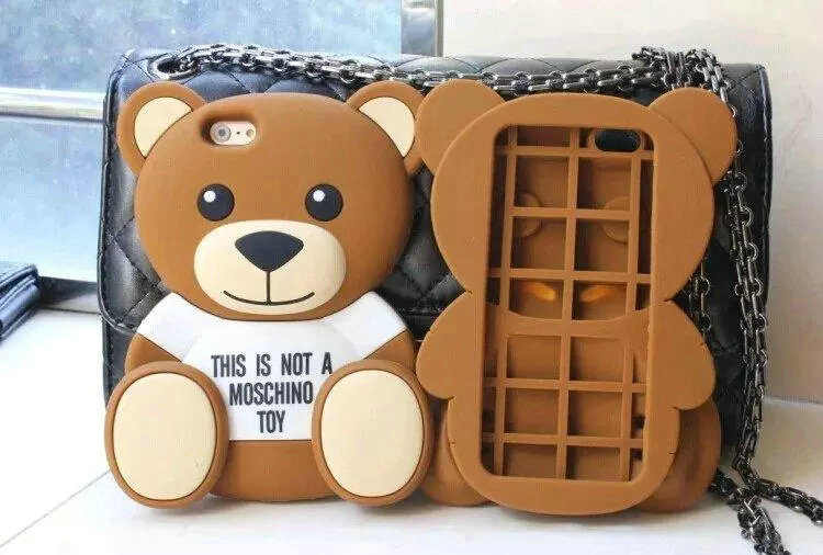 iPhone 5/6/6Plus Moschino Teddy Bear 3D TPU Hülle