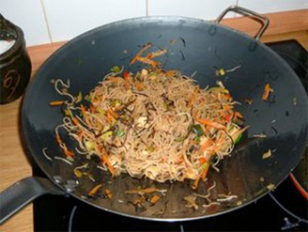 Receta para Diabeticos de Fideos de Arroz con Verduras y Receta para Diabeticos de Fideos de Arroz con Verduras y