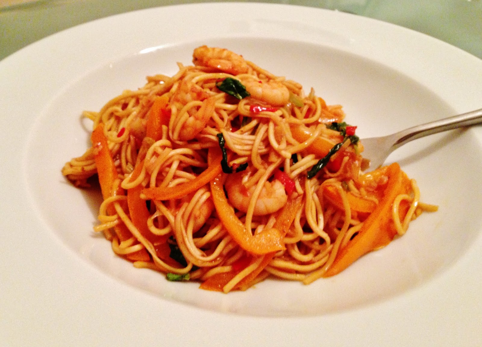 the Best Recipes: Spicy Prawn Noodles