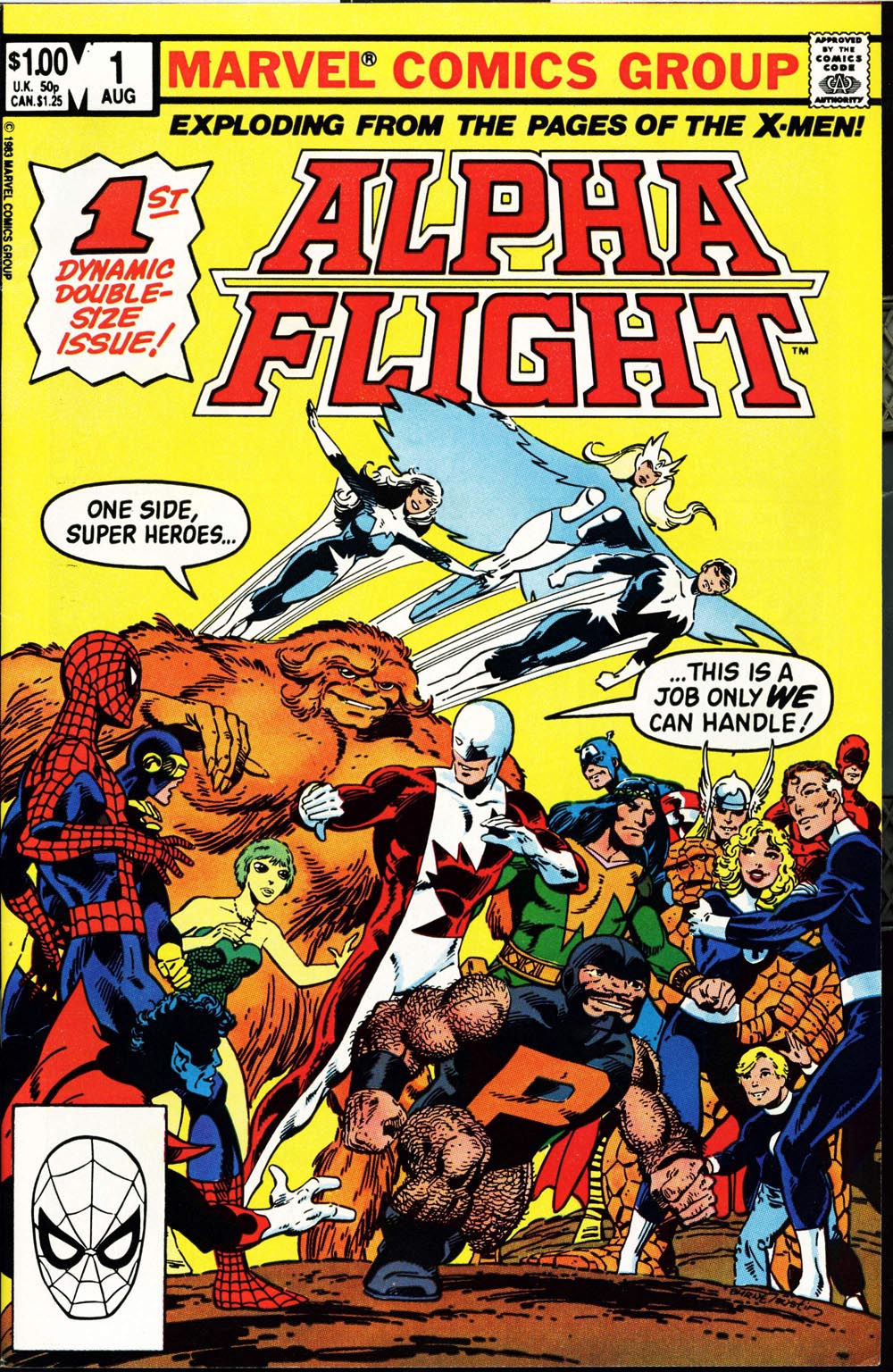 Marvel Comics of the 1980s 1982 Alpha Flight 1