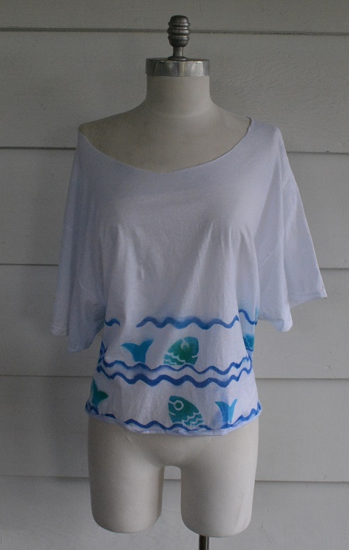 Wobisobi Easy Open Back Fish Tee Shirt Diy