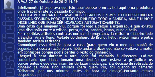 casa dos segredos 3 voz
