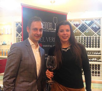 Momento taças Riedel com Guilherme Mantovani, Vice Presidente da Riedel na América Latina