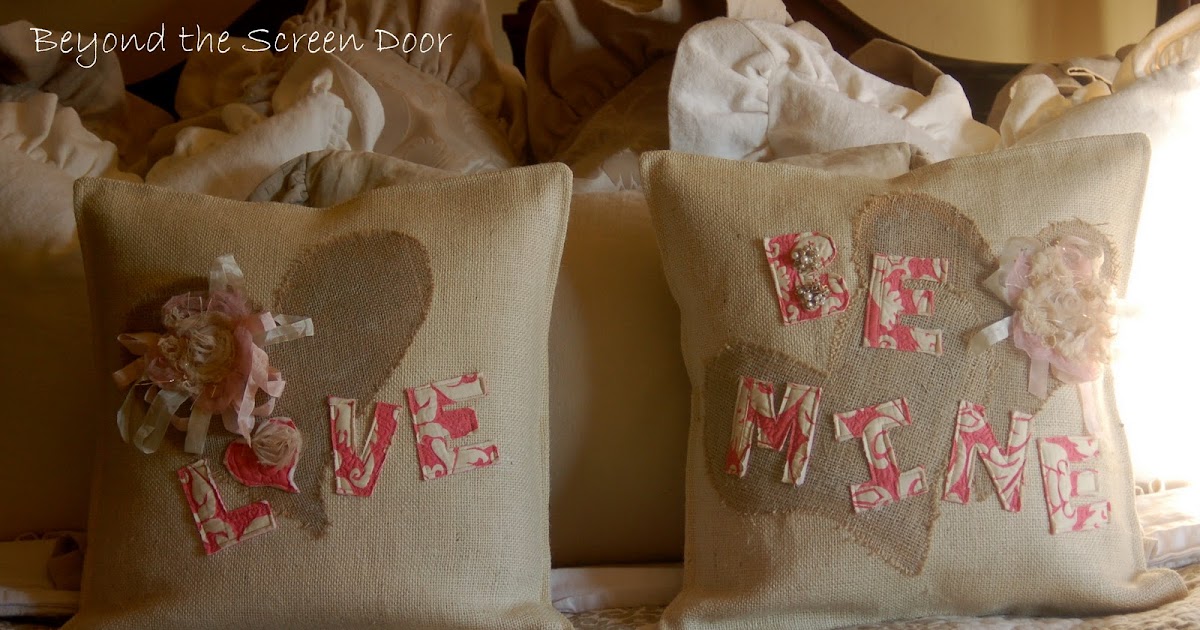 Beyond the Screen Door Introducing "Love Words" Pillow Covers