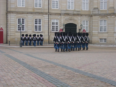 CHANGING OF THE GUARDS, AMALIENBORG PALACE, COPENHAGEN