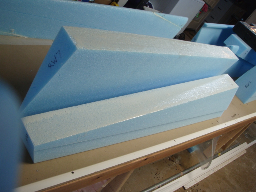 The Long EZ Build Right wing foam cores