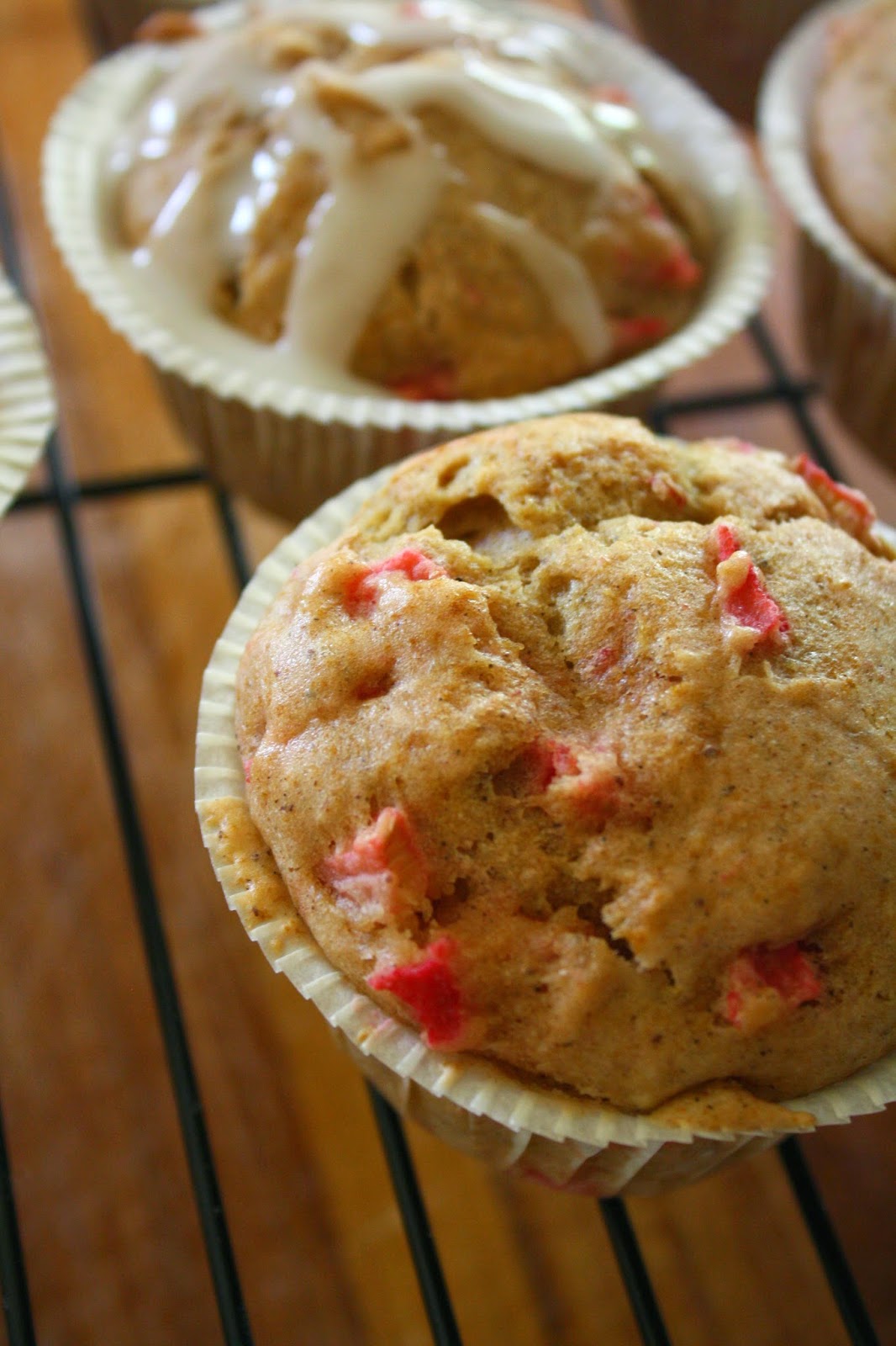 Eating for and Living with MS Gluten/Dairy free Rhubarb Muffins with