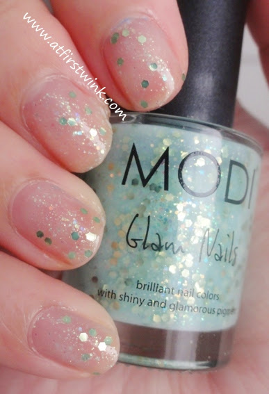 Modi Glam Nails 24 - Apple Candy, one coat