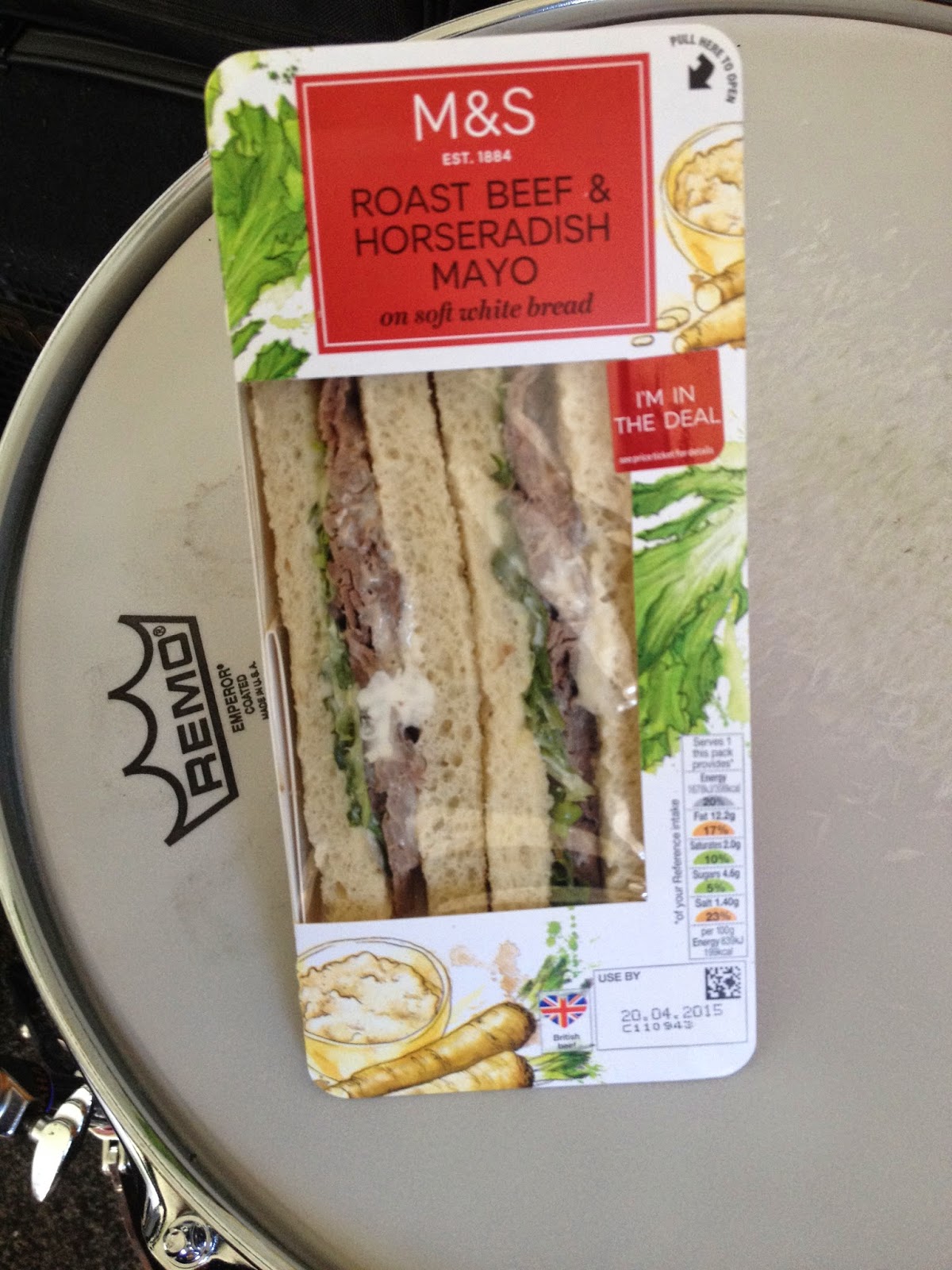 Kit Marsden's Blog Sandwich review M&S Roast Beef & Horseradish Mayo