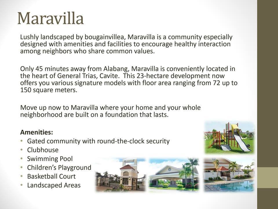 Maravilla Gen. Trias Cavite Foreclosed Properties For Sale In The