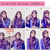 Cara Memakai Jilbab Chiffon Shawl Simple