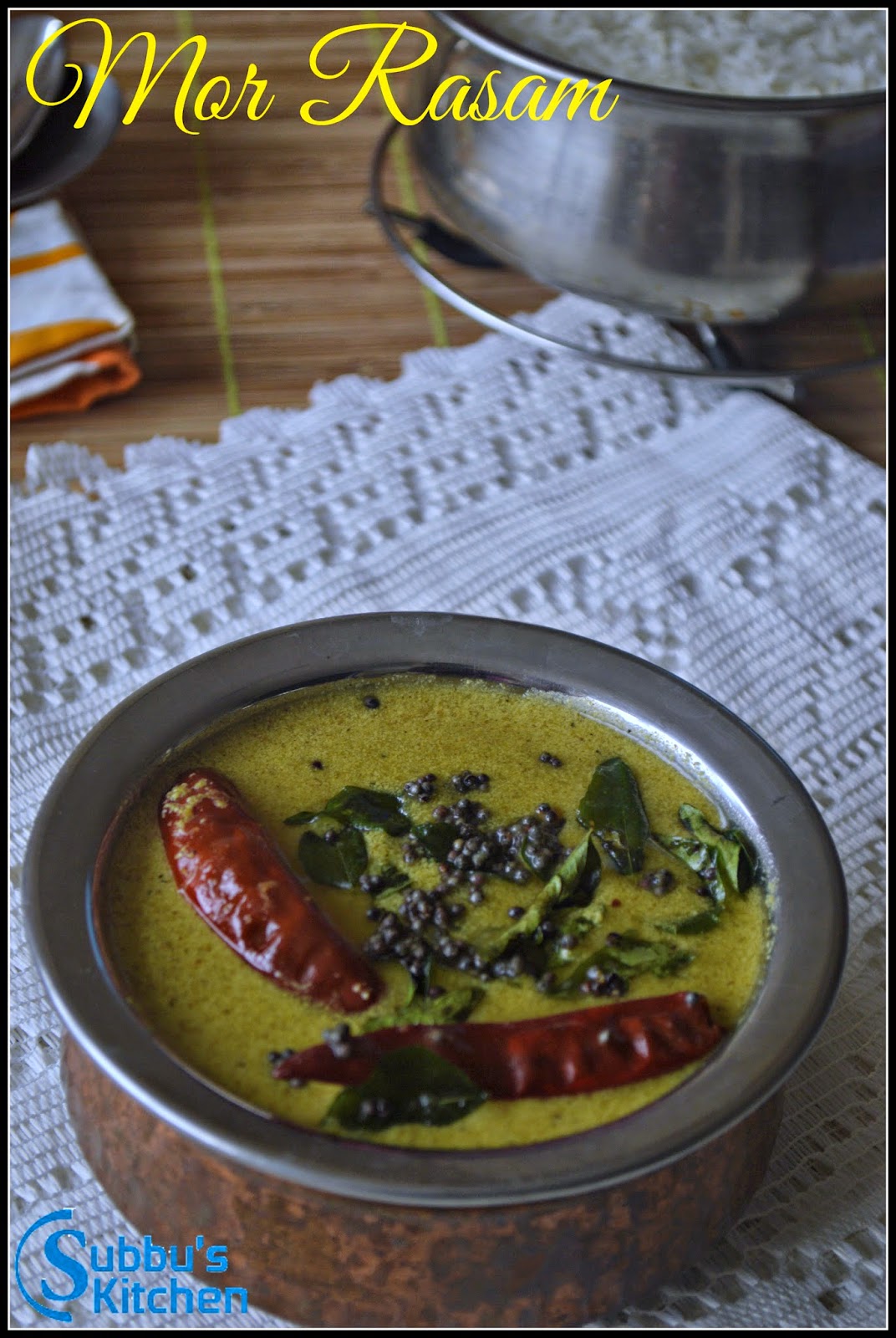 Mor Rasam | Buttermilk Rasam Mor Rasam | Buttermilk Rasam