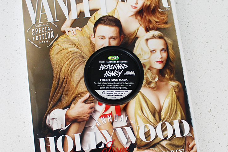 Download The Blush Blonde Beauty Review Lush Brazened Honey Face Mask PSD Mockup Templates