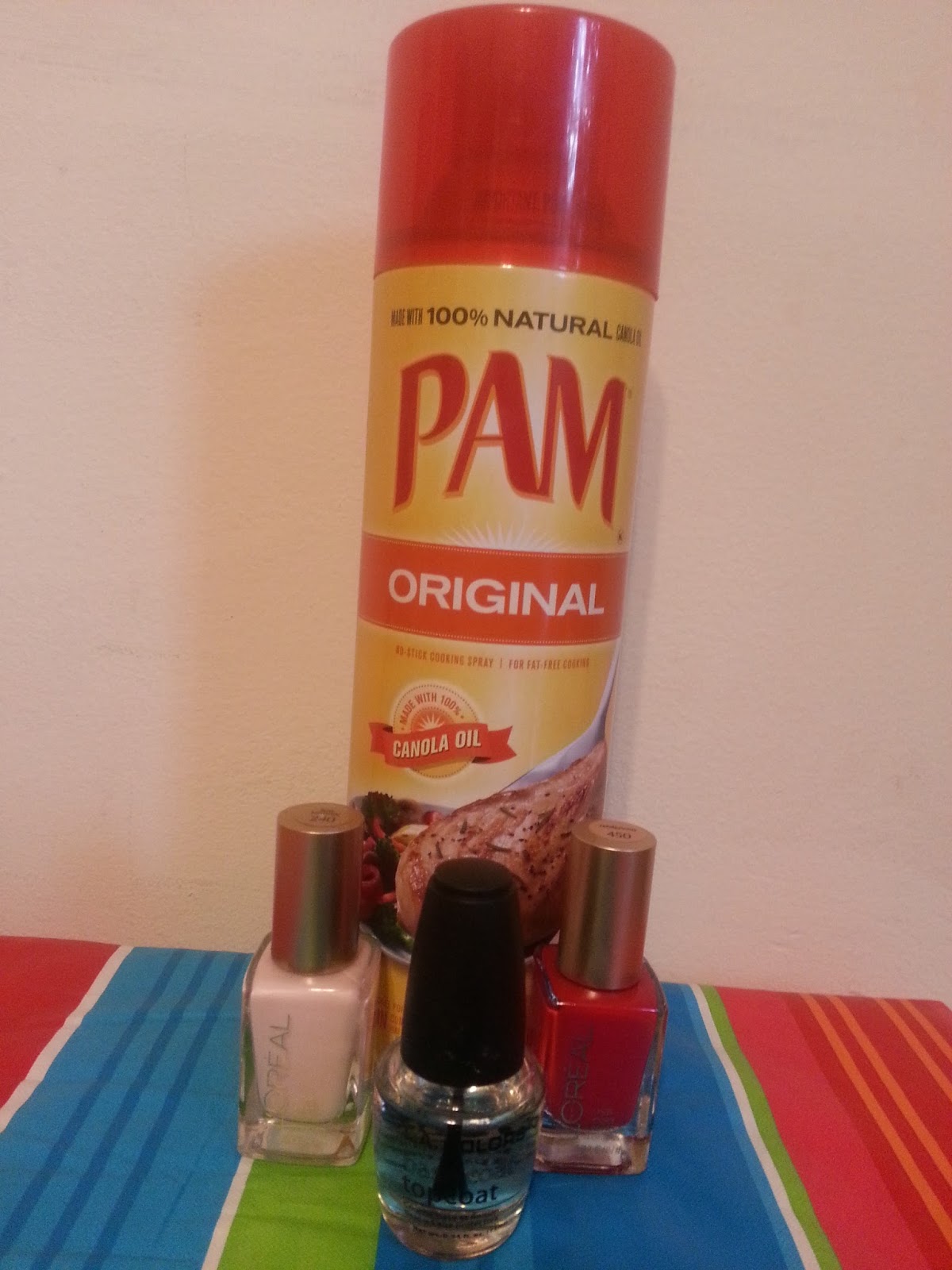 Speed Dry Your Freshly Polished Nails with Pam Cooking Spray!!