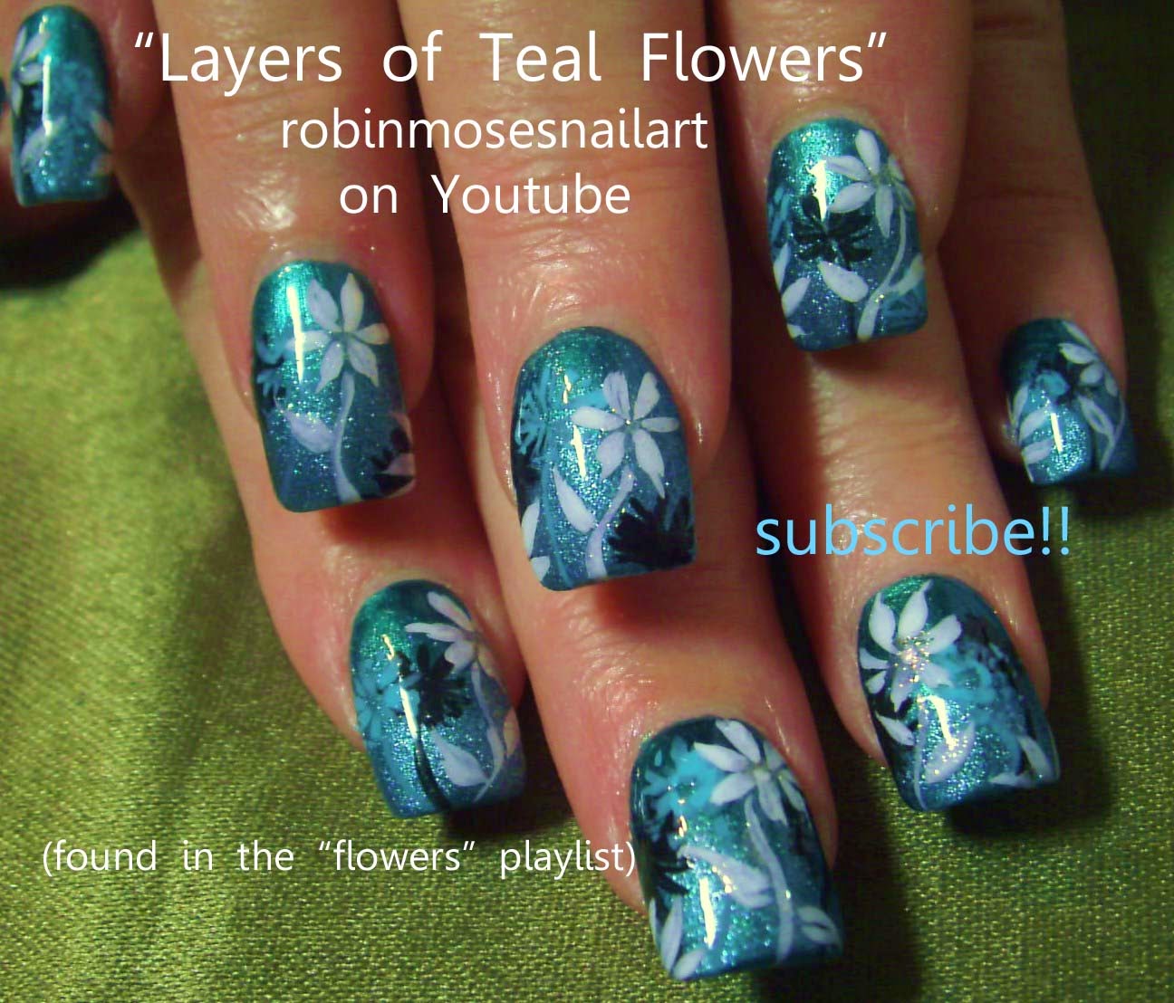 Robin Moses Nail Art "flower nail art" "flower nails" "spring nail