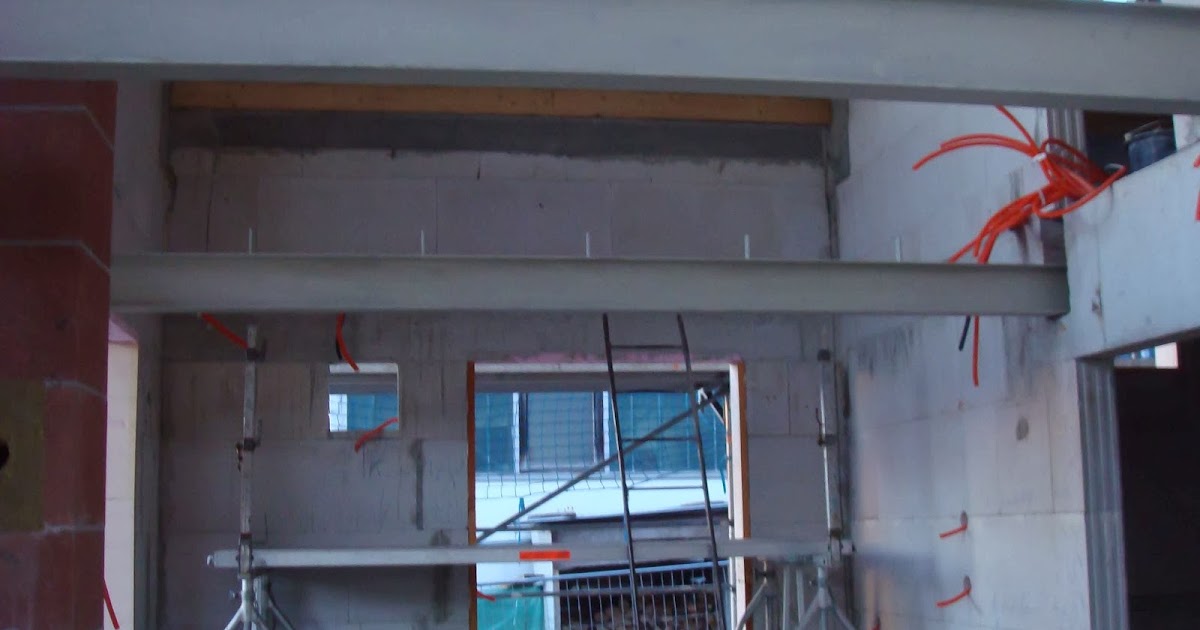 Flederhaus: Stahlträger und Isolierung