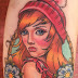 Tattoo from one of my set of ladies drawings