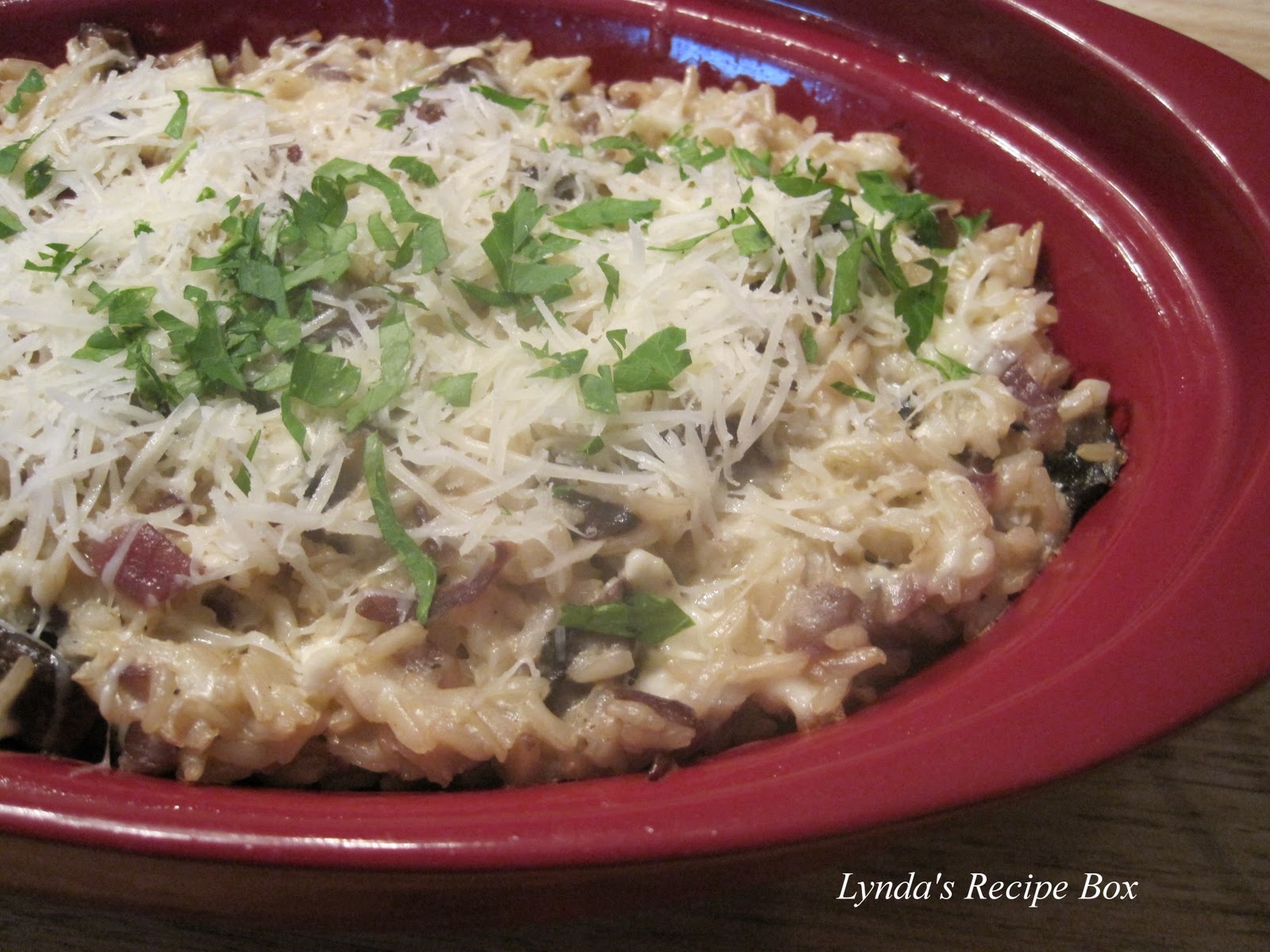Lynda's Recipe Box Mushroom and Brown Rice Casserole