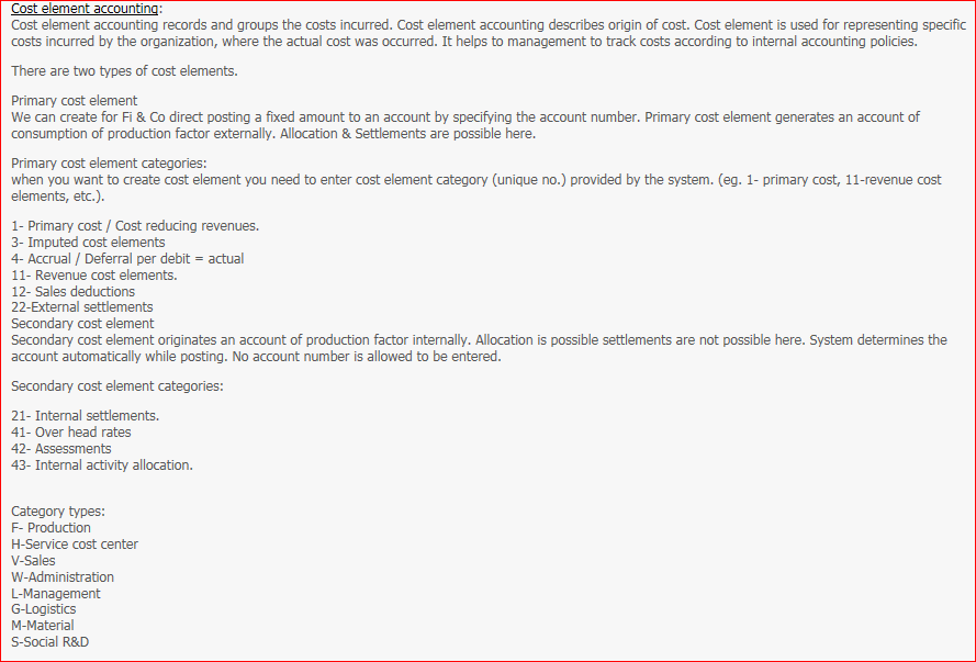 Material Group Cost Element Sap at Gail Cook blog