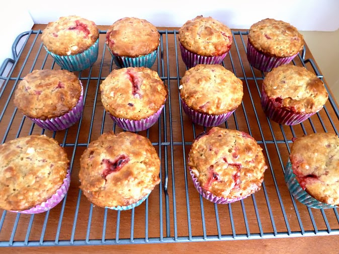 Baking and Cooking, A Tale of Two Loves Cherry Jam Yogurt Muffins