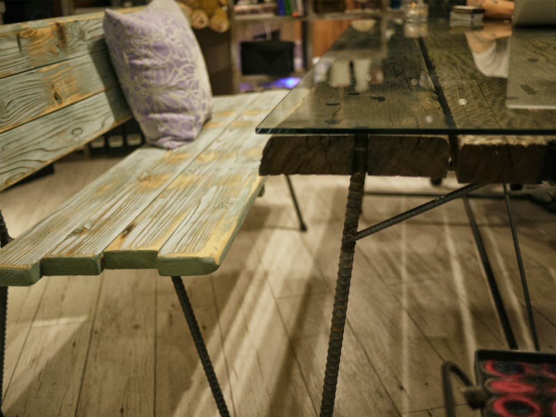 kokutetsu blog 枕木テーブル