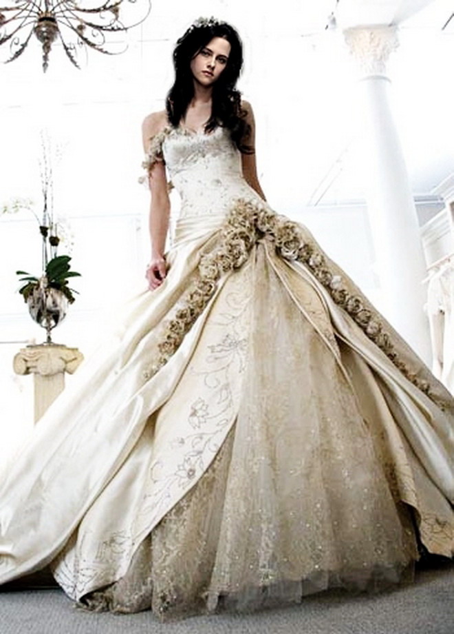 These are the pics of kristen stewart wedding dress