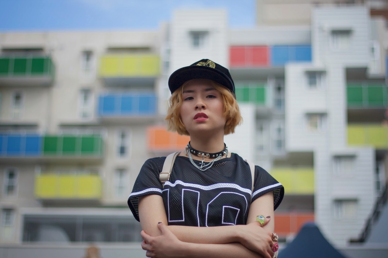 Jenny modelling stylish street wear