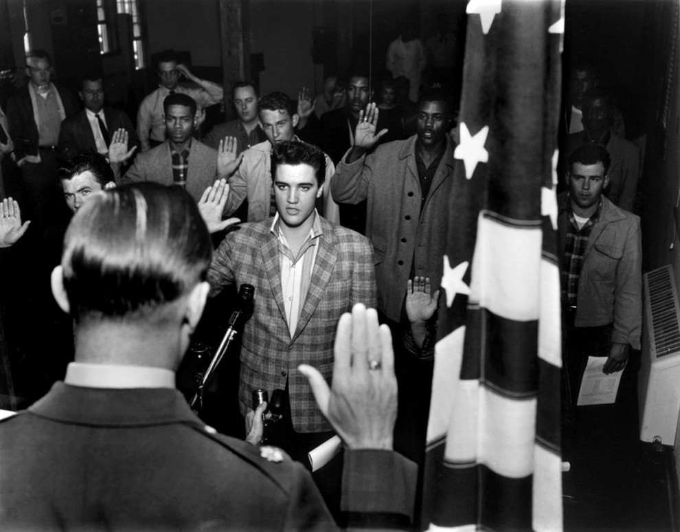 This is What Elvis Presley  Looked Like  on 3/24/1958 