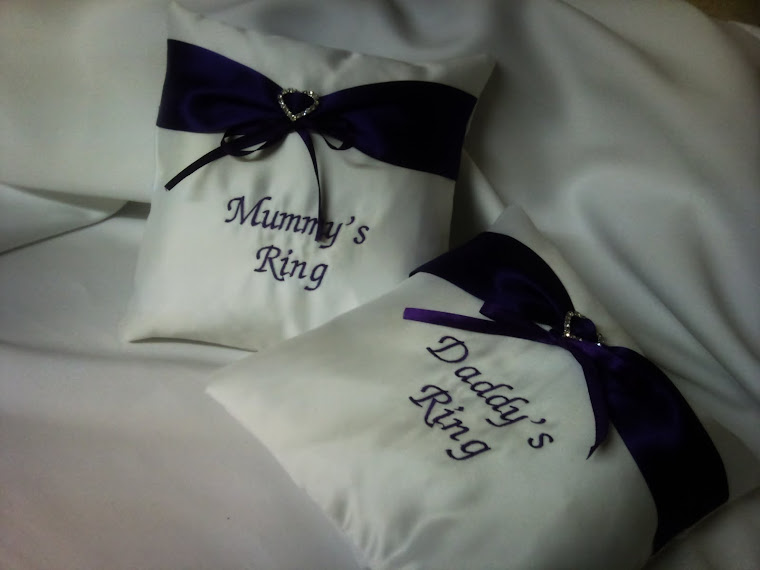 personnalised cushions for the pair £20.00