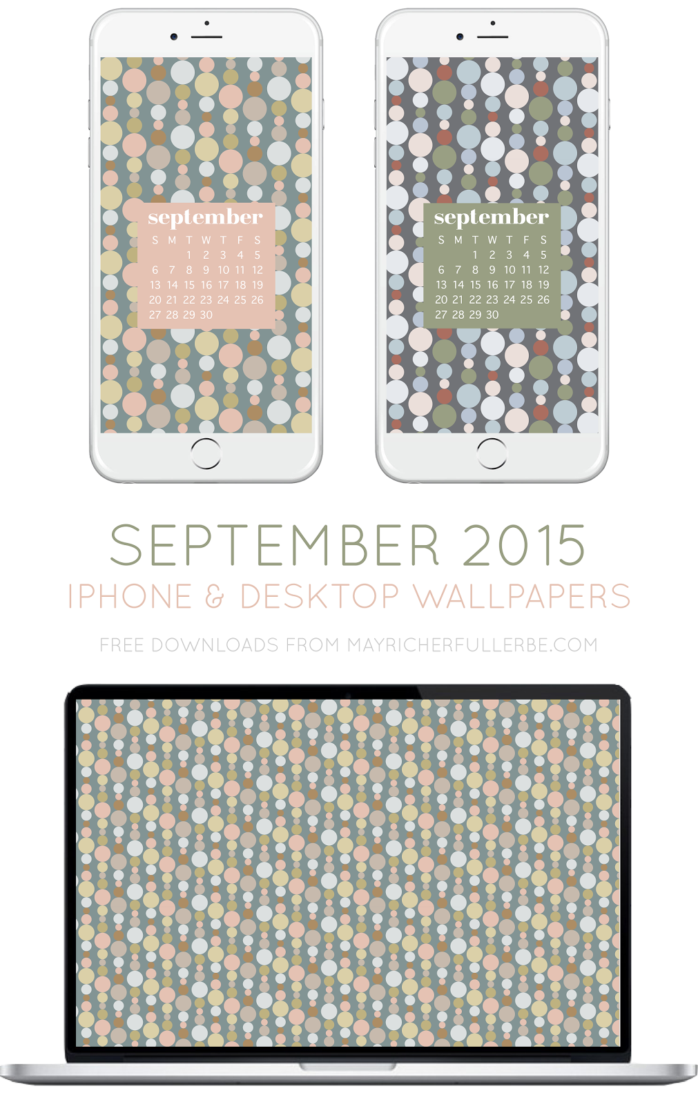 September 2015 iPhone + Desktop Wallpapers