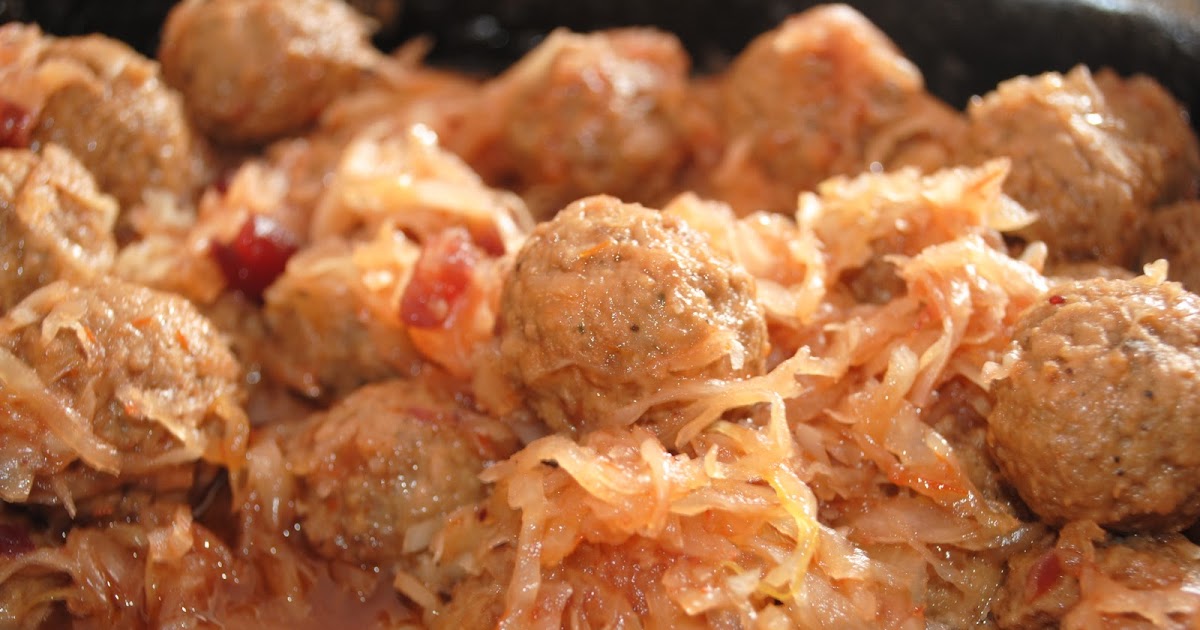 The Audacious Cook Sauerkraut Meatballs