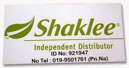 SAYA ADALAH PENGEDAR SHAKLEE DI KUANTAN