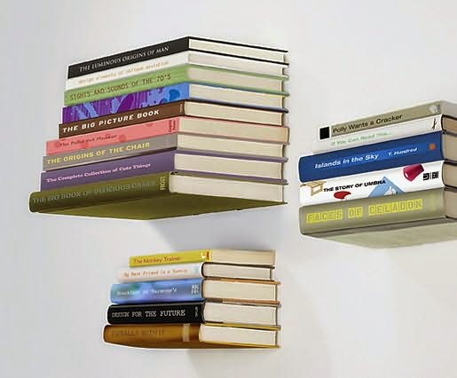 Floating book shelf