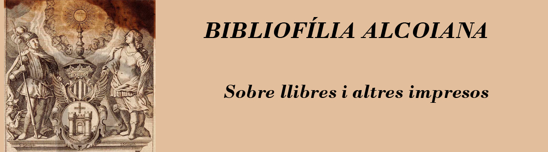 BIBLIOFÍLIA D'ALCOI