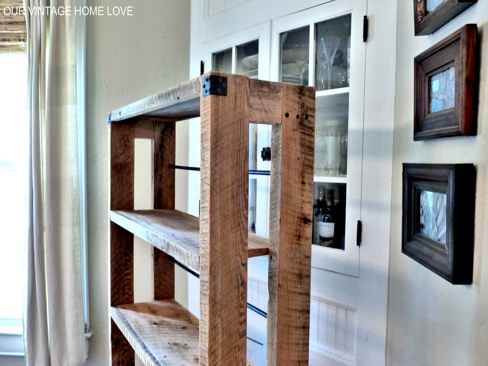 vintage home love Salvaged Wood Shelving