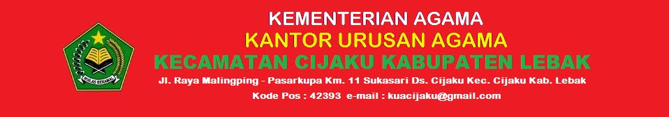 KANTOR URUSAN AGAMA KEC. CIJAKU KAB. LEBAK.BANTEN