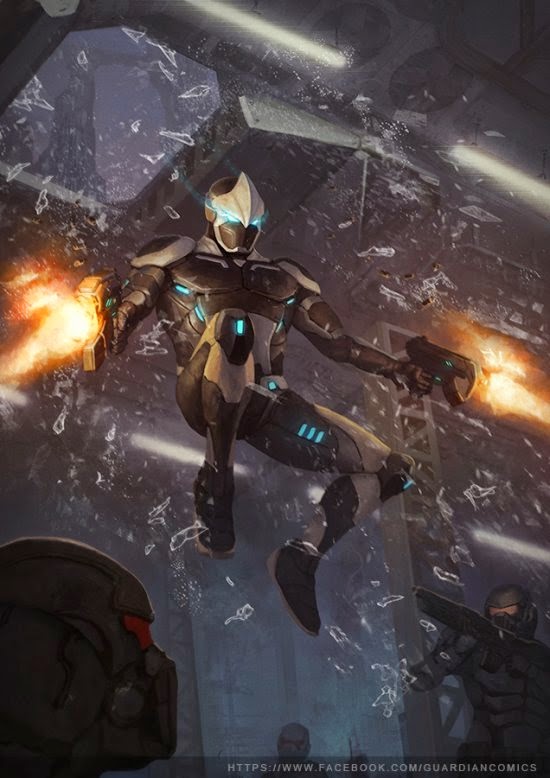 Mechas, robôs, soldados futuristas e aliens nas ilustrações de ficção científica de Jonathan González Jonathan González Gómez BrotherOstavia deviantart ilustrações ficção científica
