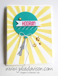 Stampin' Up! VIDEO: Last Chance: Hooray It's Your Day Card Kit - Makes 20 Cards! www.juliedavison.com