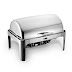 OX-717OB Oxone Rectangle Roll Top Chafer - Stainless