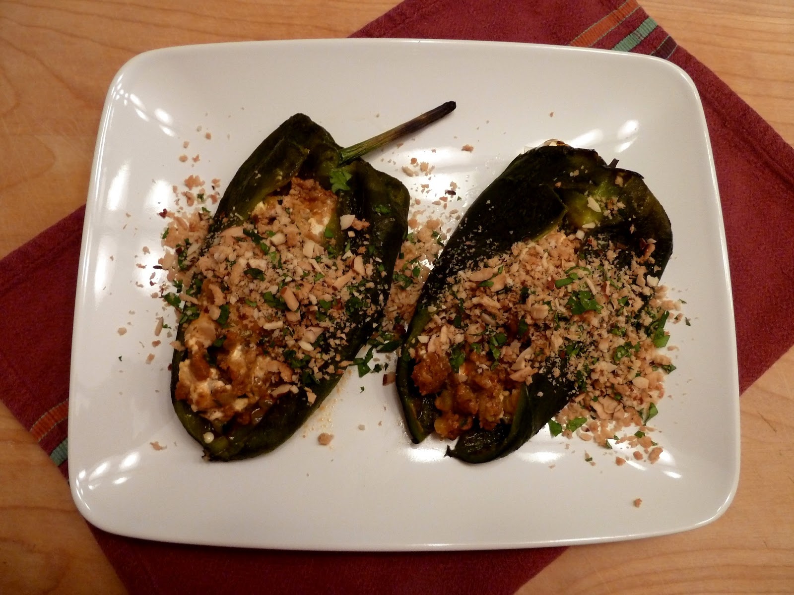Cracked Pepper Chile Rellenos (Baked Not Fried)