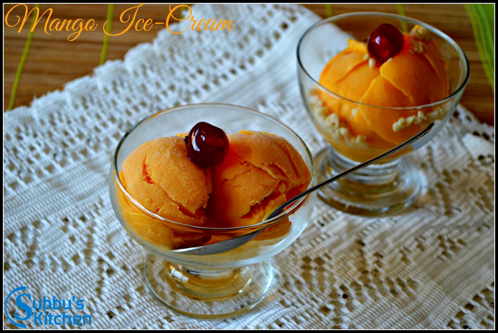 Mango Ice Cream Mango Ice Cream