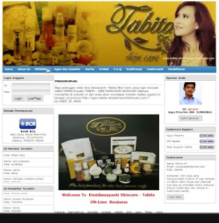  Website resmi Tabita skincare desidamayanti skincare