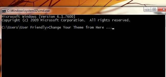 Cara Merubah Tema Windows Menggunakan Command Prompt Cara Merubah Tema Windows Menggunakan Command Prompt