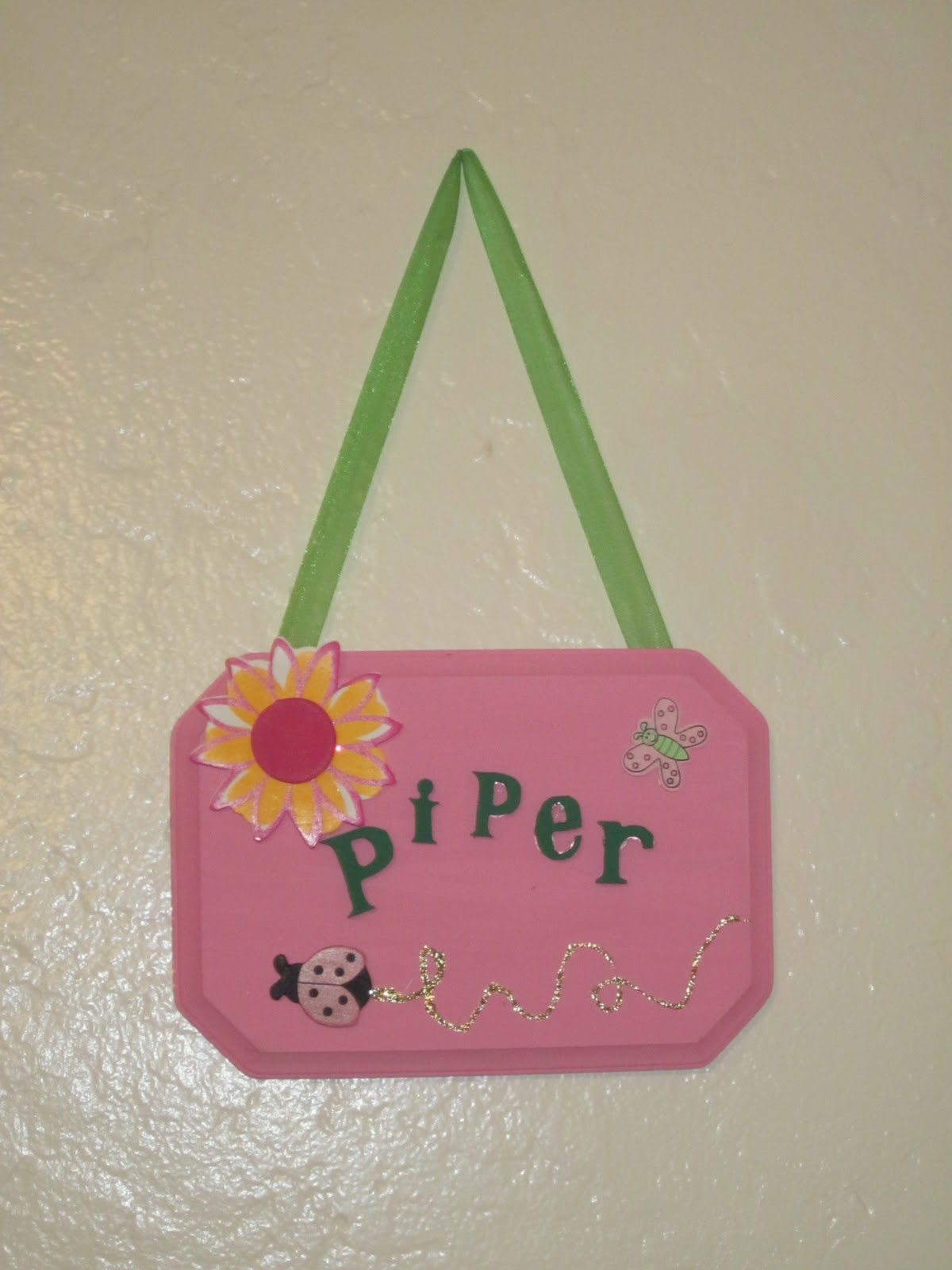 Confessions of a Fledgling Crafty Mom Hanging Name Plates for Children