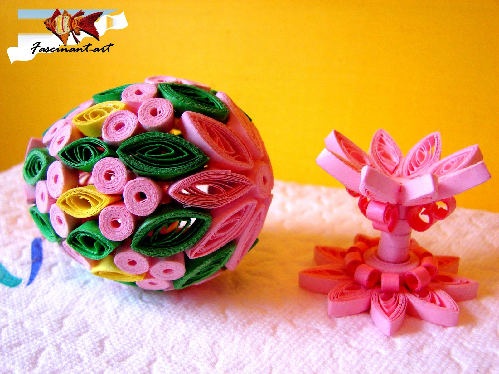 Quilling joy by Marius The first quilled Easter egg.