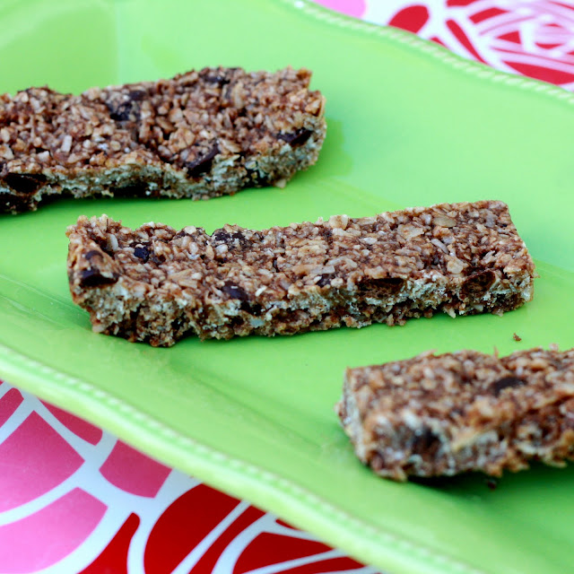 Mocha Coconut Granola Bars