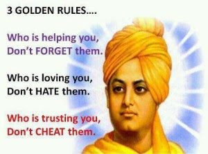Motivational Quotes - 3 Golden rules by Swamit Vivekananda