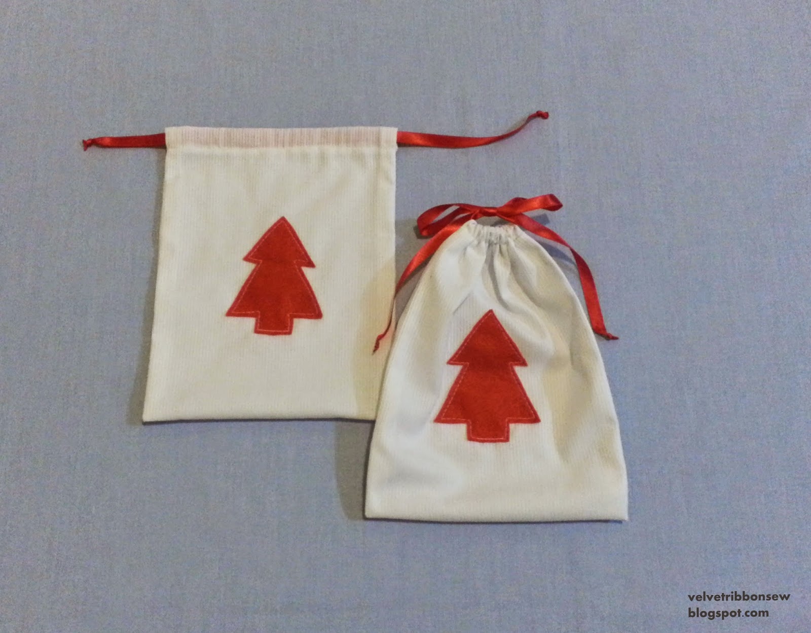 Christmas goodie bags with tutorial